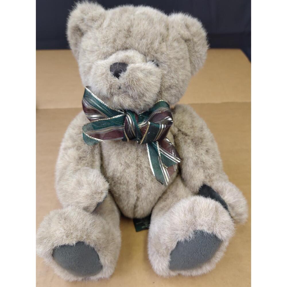 Russ Berrie Teddy Bear From The Past Duncan 11" Tall Vintage‎ Stuffed Plush Toy